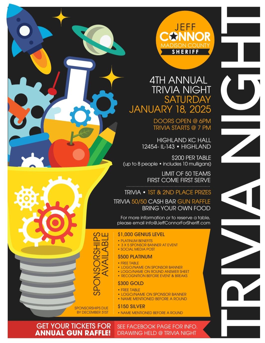 4th Annual Trivia Night - Support Jeff Connor